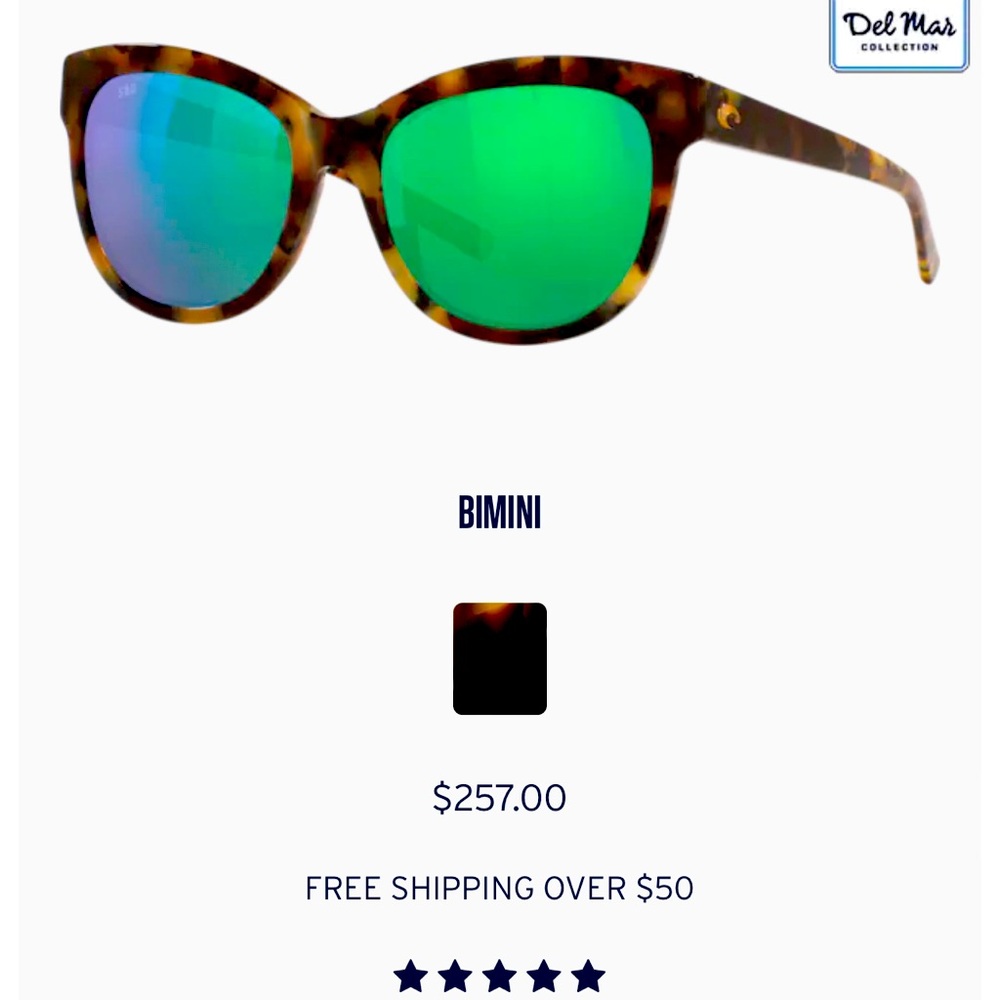 Like new Costa polarized women’s fashionable sunglasses